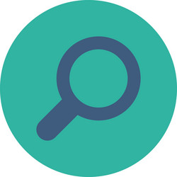 view flat cobalt and cyan colors round button vector image