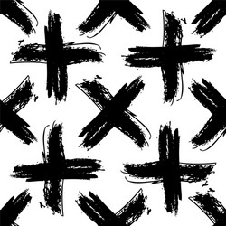 black and white simple abstract seamless pattern vector