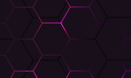 Dark Hexagonal Tech Background vector image