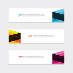 modern banner web background abstract design vector image