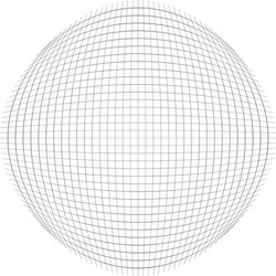 Spherical globular mesh grid convex bulbous vector