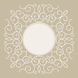 trendy linear frame with copy space vector image