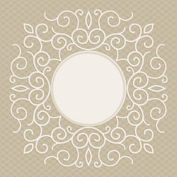 Trendy linear frame with copy space vector