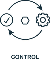control outline icon thin line concept element vector image