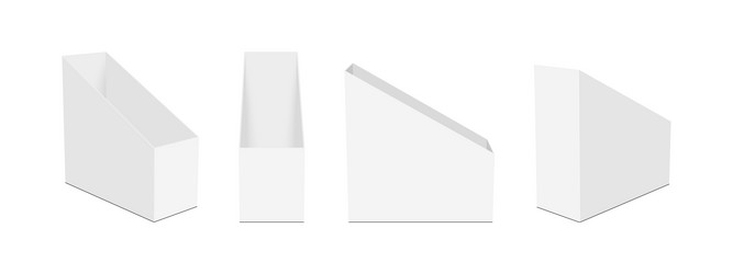 Document Display Stand Mockup vector image