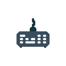 keyboard icon computer component flat style vector image