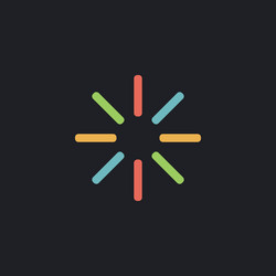 loading computer symbol vector image