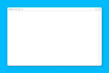 Modern Web Browser Window vector image