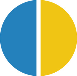 pie chart icon symbol for data and reports vector image