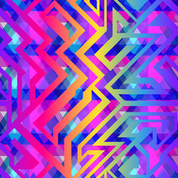Psychedelic Maze Pattern vector image