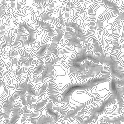 seamless pattern topographic map background vector