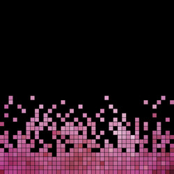 Abstract square pixel mosaic background vector