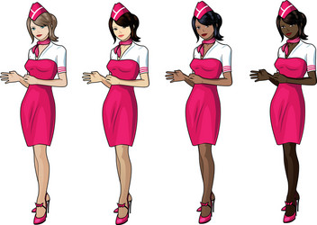 Air Hostess Cap Uniform Vector Images (over 270)