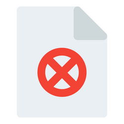 file error due to virus intervention vector image