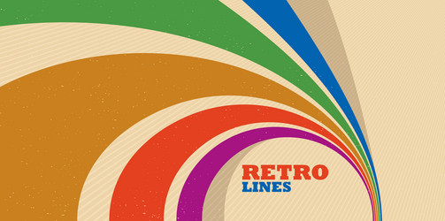linear abstract background in all colors vector image