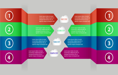 Modern infographics elements as arrow can vector