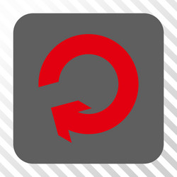rotate rounded square button vector image