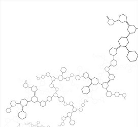 abstract molecular structure background vector image