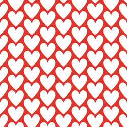 seamless romantic pattern with red color heart vector image