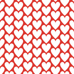 seamless romantic pattern with red color heart vector