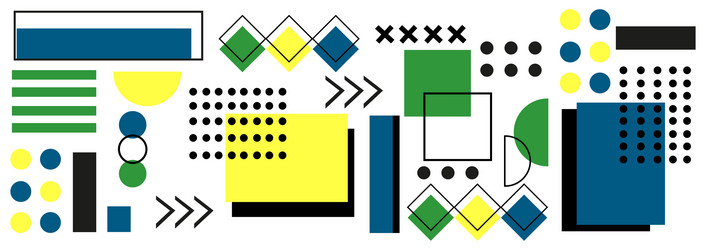 abstract background with different geometric vector image