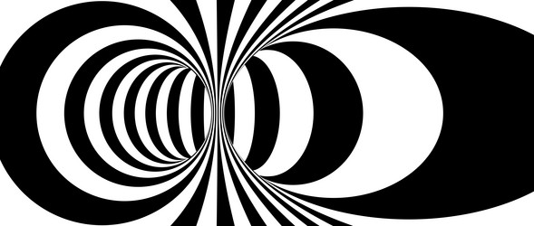 abstract hypnotic distorted lines background vector image