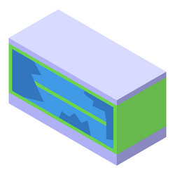 server room generating big data with cloud vector image