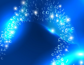 Abstract Data Flow Connection vector image