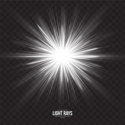 abstract gleaming light rays background vector image