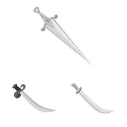 design sharp and blade sign collection vector image