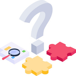 problem solving vector image