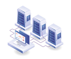 Server & Network Analysis Concepts vector