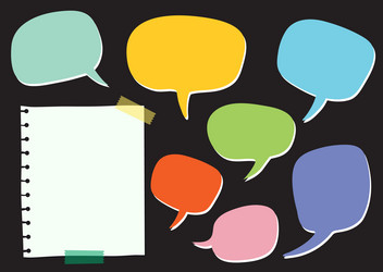 Speech bubble to-do list design template vector