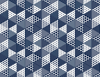 3d dotted cubes seamless pattern background dots vector