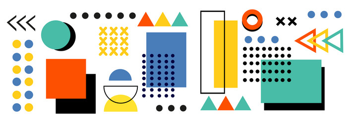 Abstract background with different geometric vector