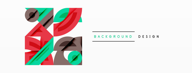 abstract geometric background with shapes vector image