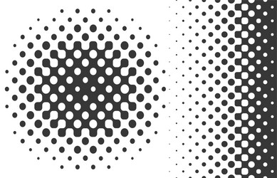 Abstract Halftone Patterns vector image