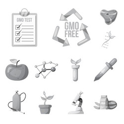 design of and symbol set s vector image
