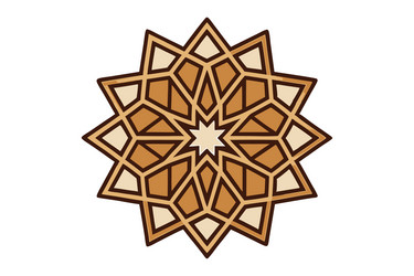 geometric pattern with interlocking shapes vector image