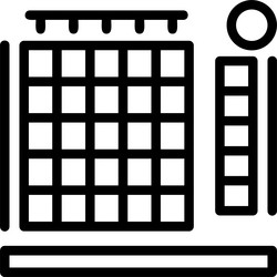 heatmap linear style icon design vector image