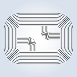 new bauhaus pattern abstract geometric linear vector image
