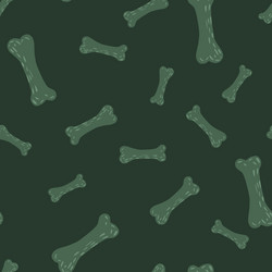 random seamless pattern with scary bones vector image