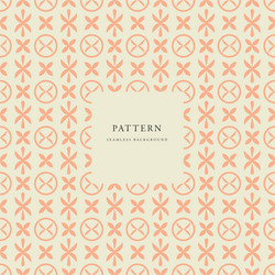 seamless geometric design patten with label vector image