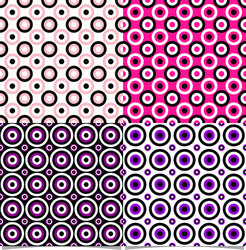 abstract repeating circle pattern background vector image