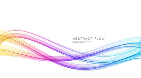 Abstract shiny color spectrum wave design element vector