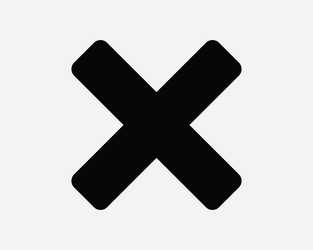 cancel icon delete remove revoke restrict cross x vector image