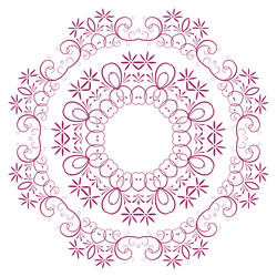 abstract design of a circular pattern vector image