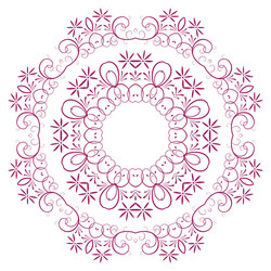 Abstract design of a circular pattern vector