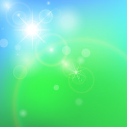 Abstract green background with bokeh effect vector