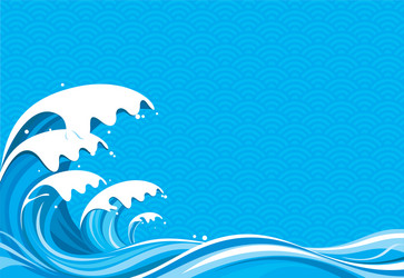 Dynamic Ocean Wave Pattern vector